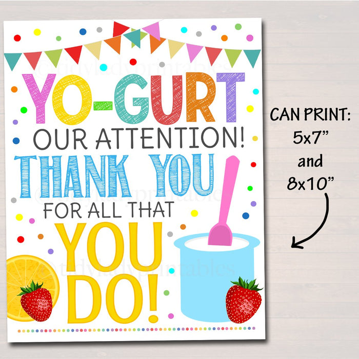 Appreciation Breakfast Printable Food Decor Signs