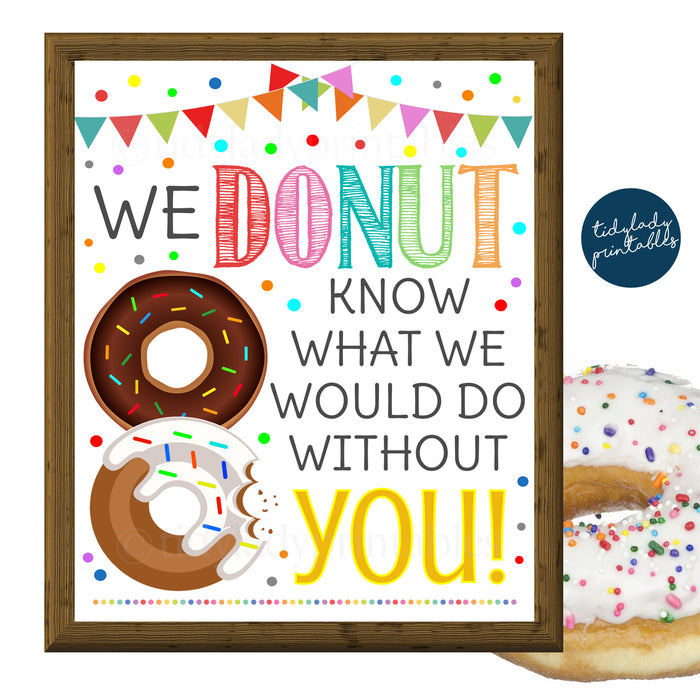 Donut Appreciation Week Printable Breakfast Sign