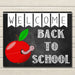 Welcome Back to School Sign, Classroom Decor, Apple School Decor, School Poster Classroom Decorations, Back to School Chalkboard School Sign