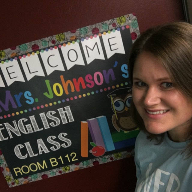 English Teacher Classroom Door Sign - Printable DIY Template