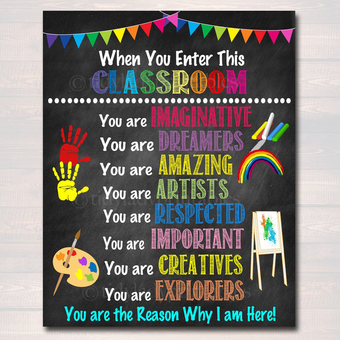 Art Teacher Printable Classroom Rules Poster