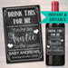 Drink This For Me You're An Auntie To Be Again! Digital Wine Label Pregnancy Announcement Aunt Gift Sister Promoted to Aunt Pregnancy Reveal