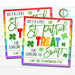 St. Patrick&#39;s Day Gift Tags, A treat for someone so sweet, Teacher Staff Nurse Appreciation School Pto Pta Thank You Label Editable Template