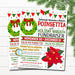 Poinsettia and Holiday Wreath Fundraiser Flyer, Christmas School Church Pto Pta, Holiday Plant Flower Sale, Xmas Shopping, EDITABLE TEMPLATE