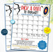 EDITABLE Archery Pick a Date to Donate Printable, Archery Fundraiser Team Sports Archery Calendar Printable, Digital Template