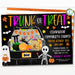 EDITABLE Trunk or Treat Invitation Printable Halloween Invitation, Community Church Halloween Event, Kids Halloween, Halloween Party Invite