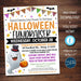 Halloween fundraiser flyer, EDITABLE template, Halloween movie night, Costume party, PTA PTO event, Pumpkin Carving, Trunk or treat