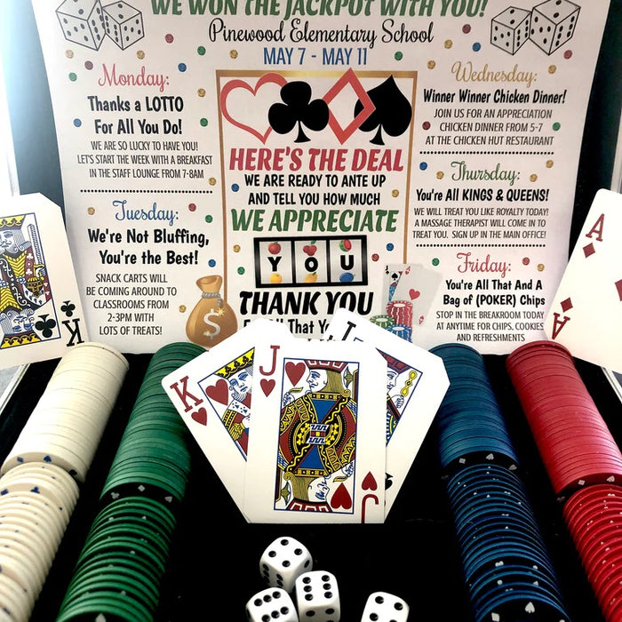 Casino Themed Teacher Appreciation Week