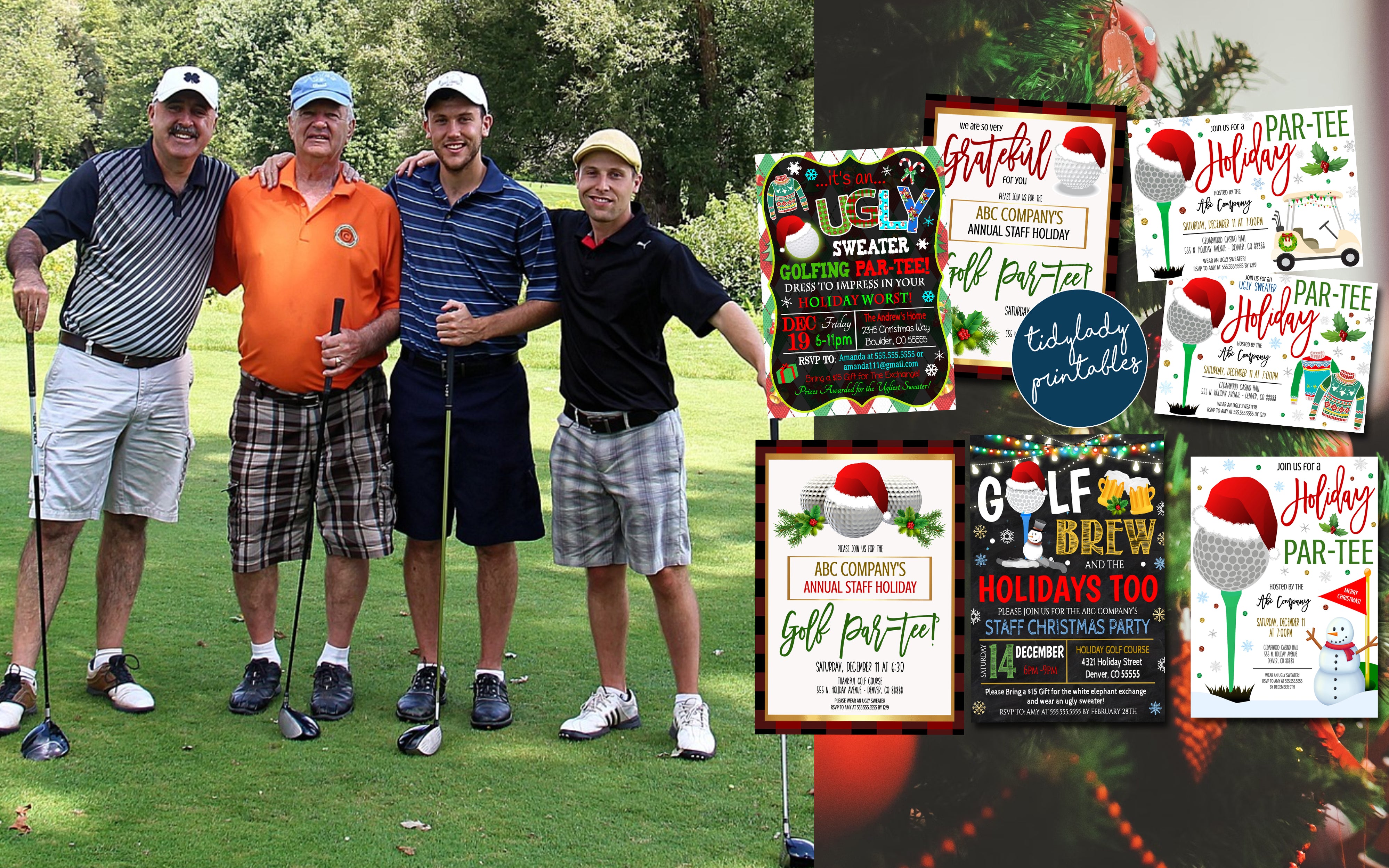 Work Gold Event How to throw the best work holiday staff christmas golf party ...