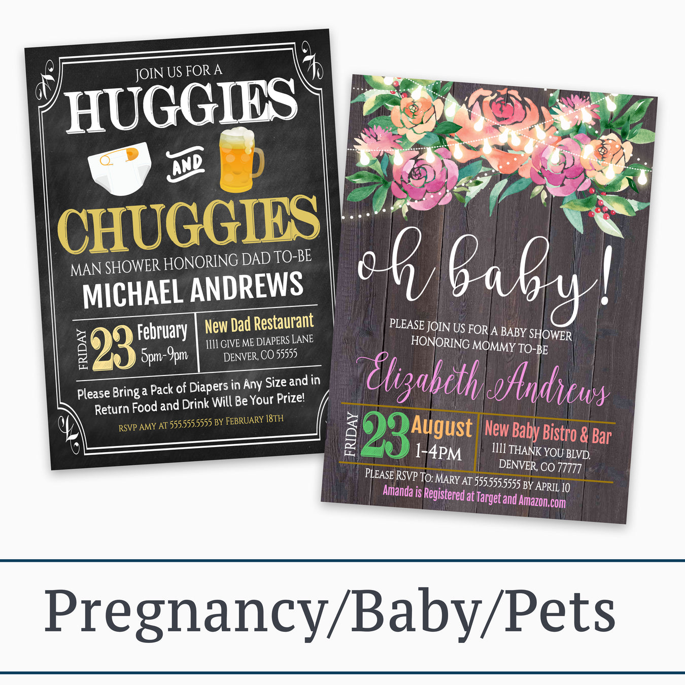 Pregnancy & Baby Invitations - Announcements