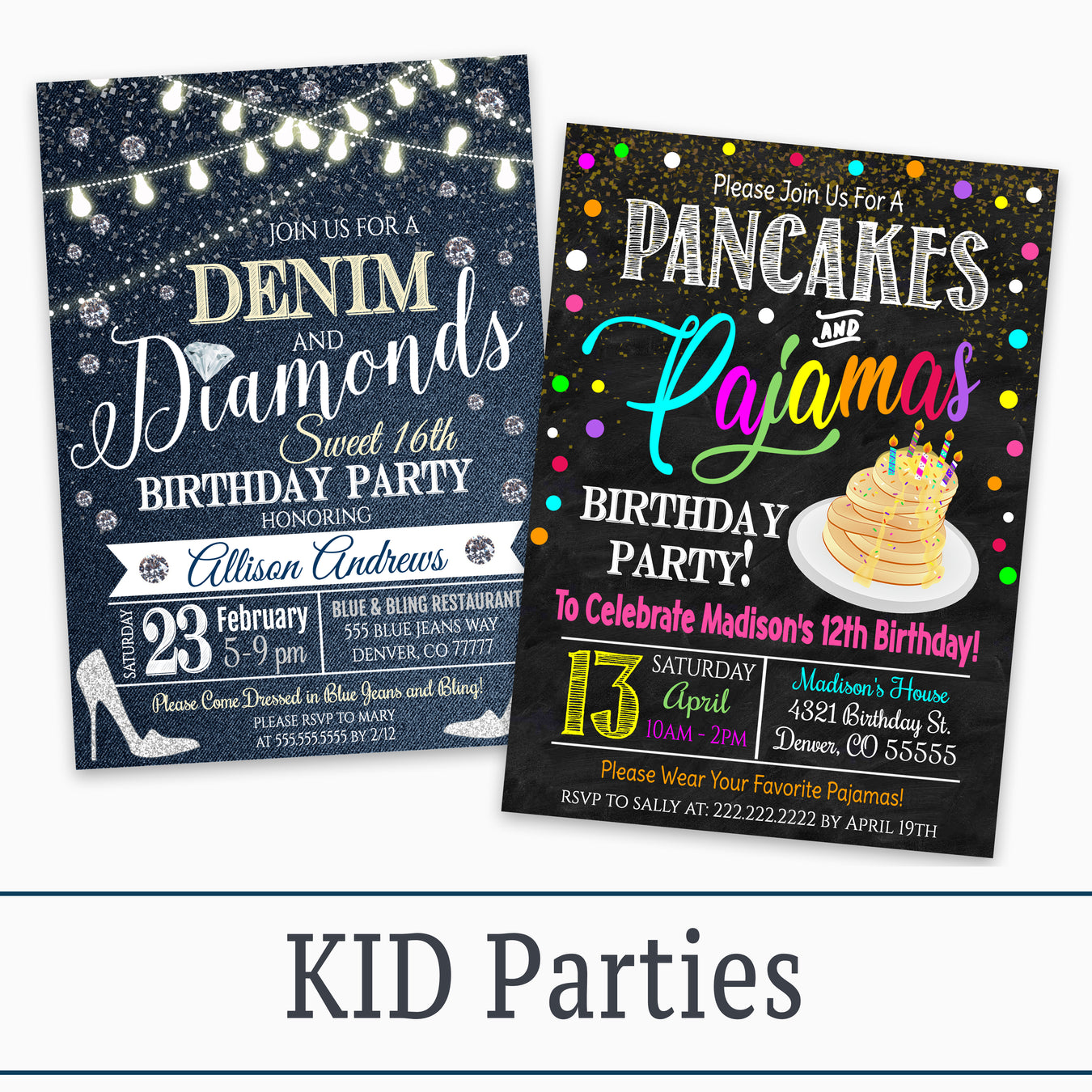 KID Party Invitations