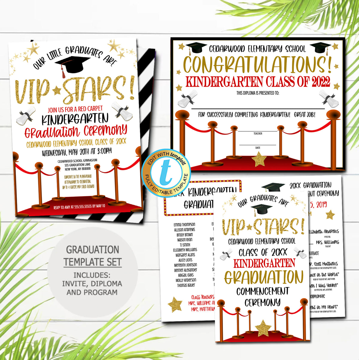 Graduation Programme Design Red Red Graduation 2017 Templates Page 41 | Graduation Program Template