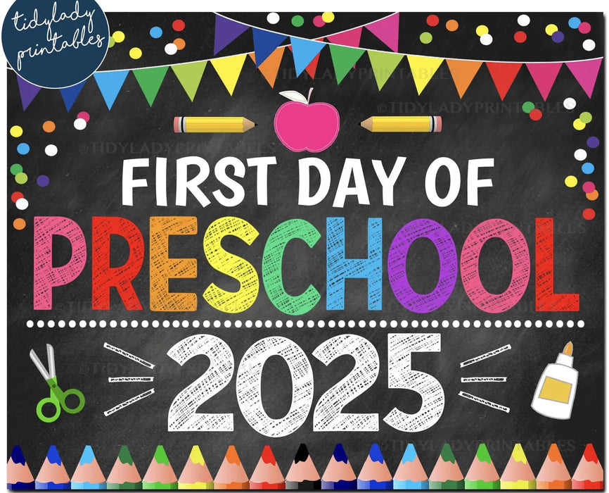 First Day of Preschool 2025