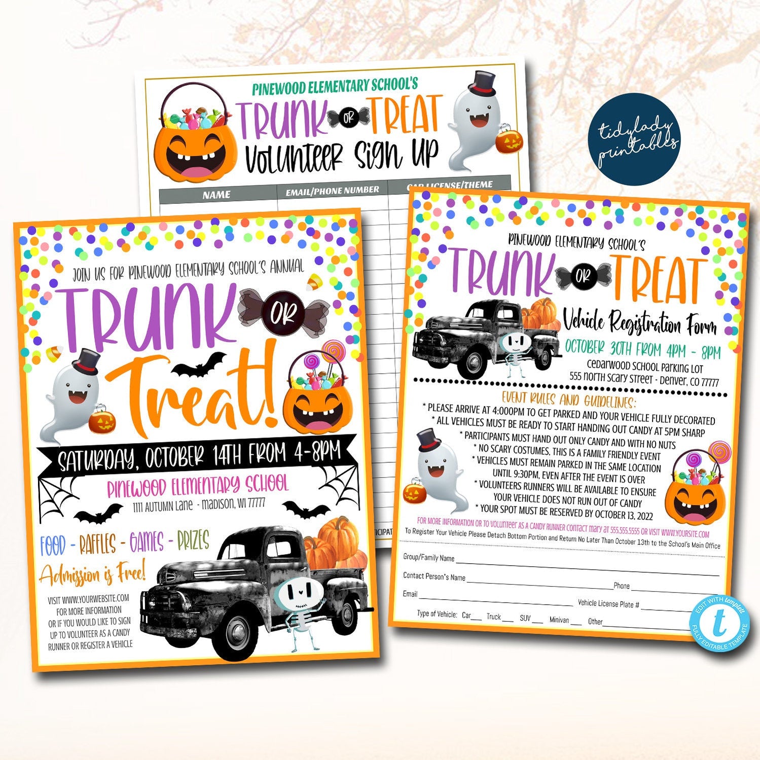 Instant Download Editable Templates, Printables, Invitations, Posters ...