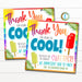 Popsicle Gift Tag, Thanks for Being so Cool You're the Sweetest, School Pto pta Gift, Staff Employee Appreciation Week, Editable Template