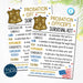 Probation Officer Survival Kit Tags, Unique Gift Present Funny Cop Birthday Keepsake Printable, Detective Law Enforcement, Editable Template