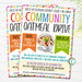 Oatmeal Drive Flyer, Printable Pta Pto Flyer, School Church Fundraiser Invite, Nonprofit Charity Community Donation Event, EDITABLE TEMPLATE