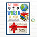 Teacher Appreciation Week Gift Card Holder, We think the world of you, Employee Staff Thank You School Pto Pta, End of School, DIY EDITABLE