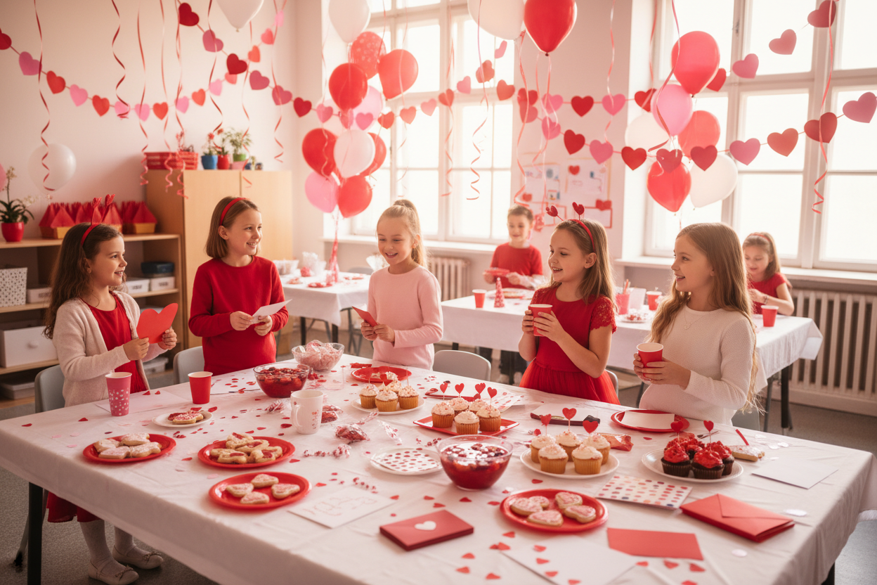 Valentines day school party image