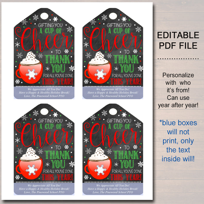 Hot Cocoa Gift Tags Printable Free Hot Cocoa Gift Tags Printable Free