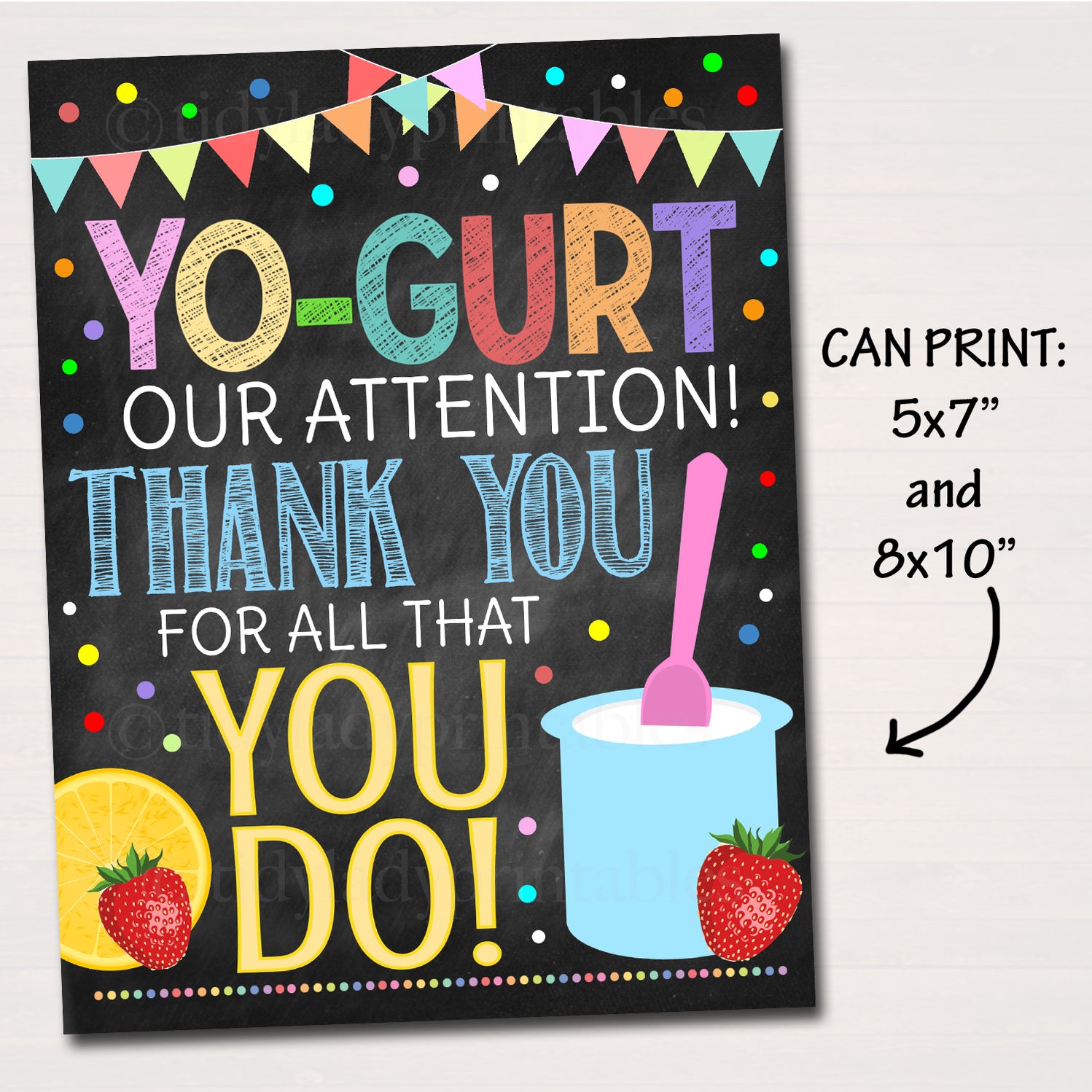 Teacher Appreciation Breakfast Printable Food Decor Signs — TidyLady ...