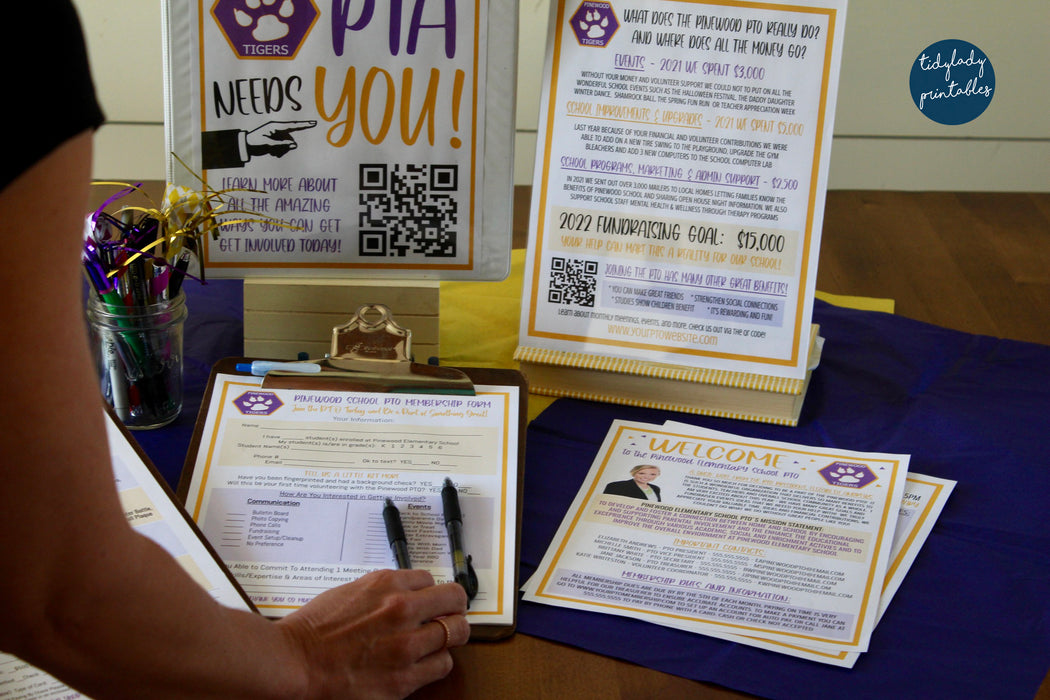 Back to School Pto Membership Sponsorship Drive Templates