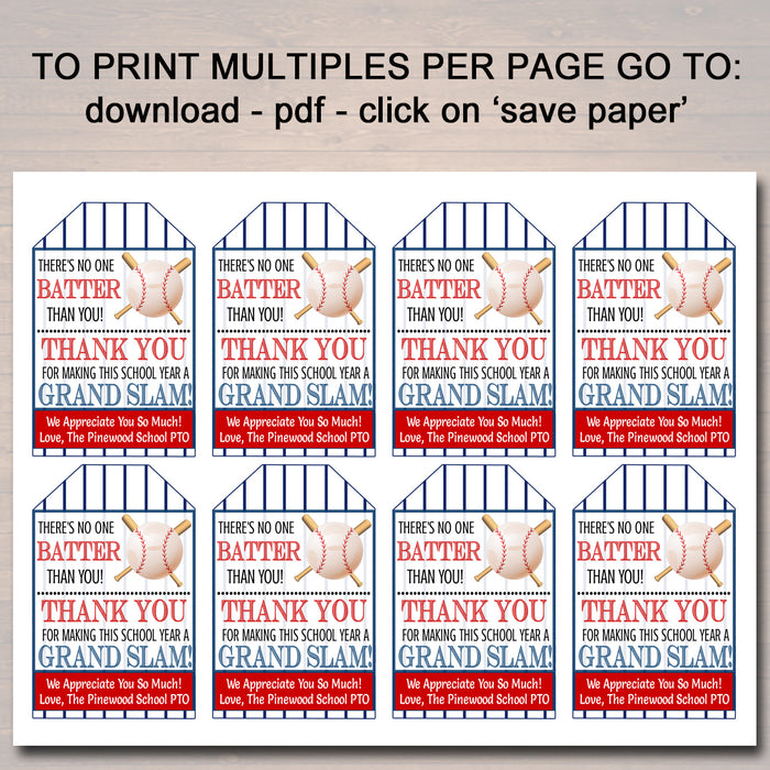 Baseball Teacher Appreciation Gift Tag I TidyLady Printables baseball-teacher-appreciation-gift-tag-i-tidylady-printables