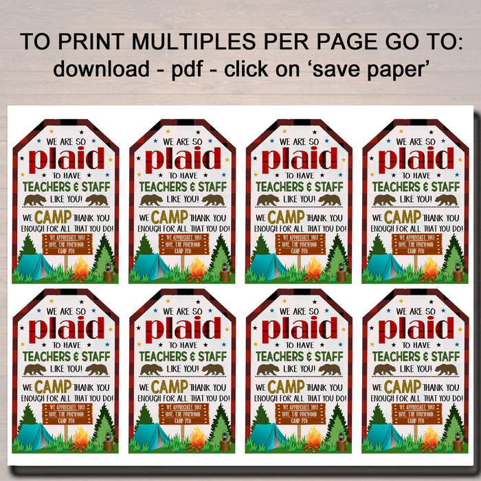 camp-theme-teacher-appreciation-week-printable-party-set-tidylady-printables for Free Camping Themed Classroom Printables Camp Theme Teacher Appreciation Week Printable Party Set — TidyLady Printables for Free Camping Themed Classroom Printables