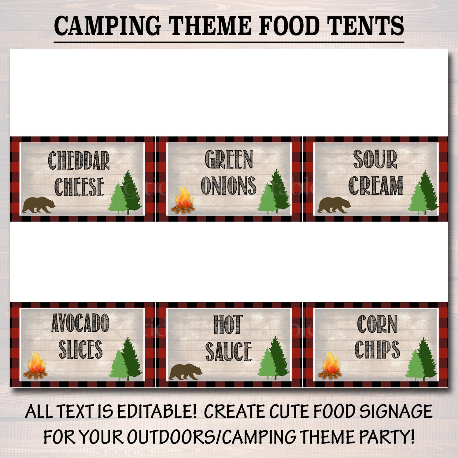 Camp Theme Teacher Appreciation Week Printable Party Set — TidyLady ...