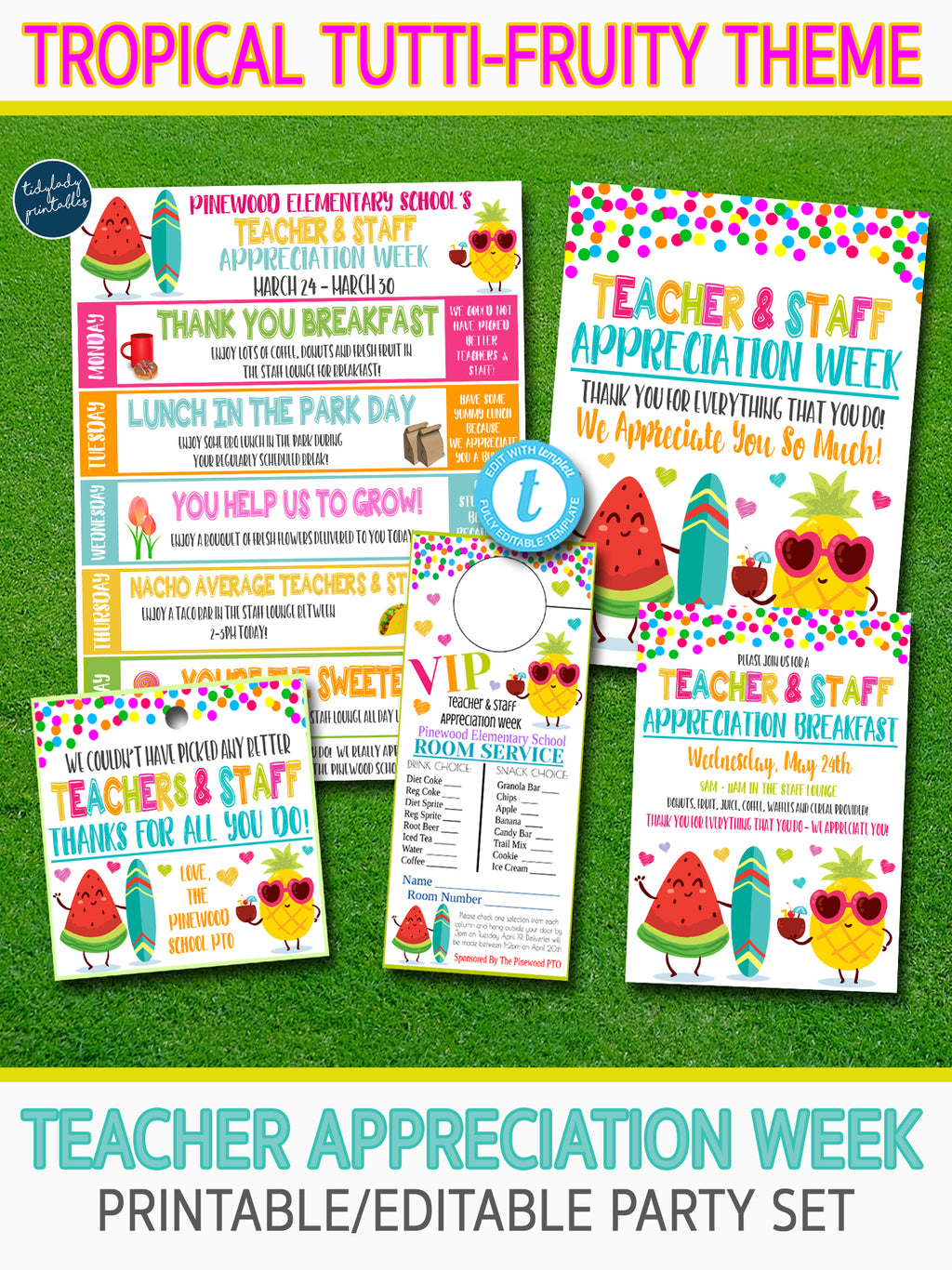 Luau - Hawaiian Theme | TidyLady Printables