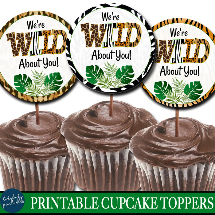 Jungle Theme Teacher Appreciation Printable Cupcake Toppers