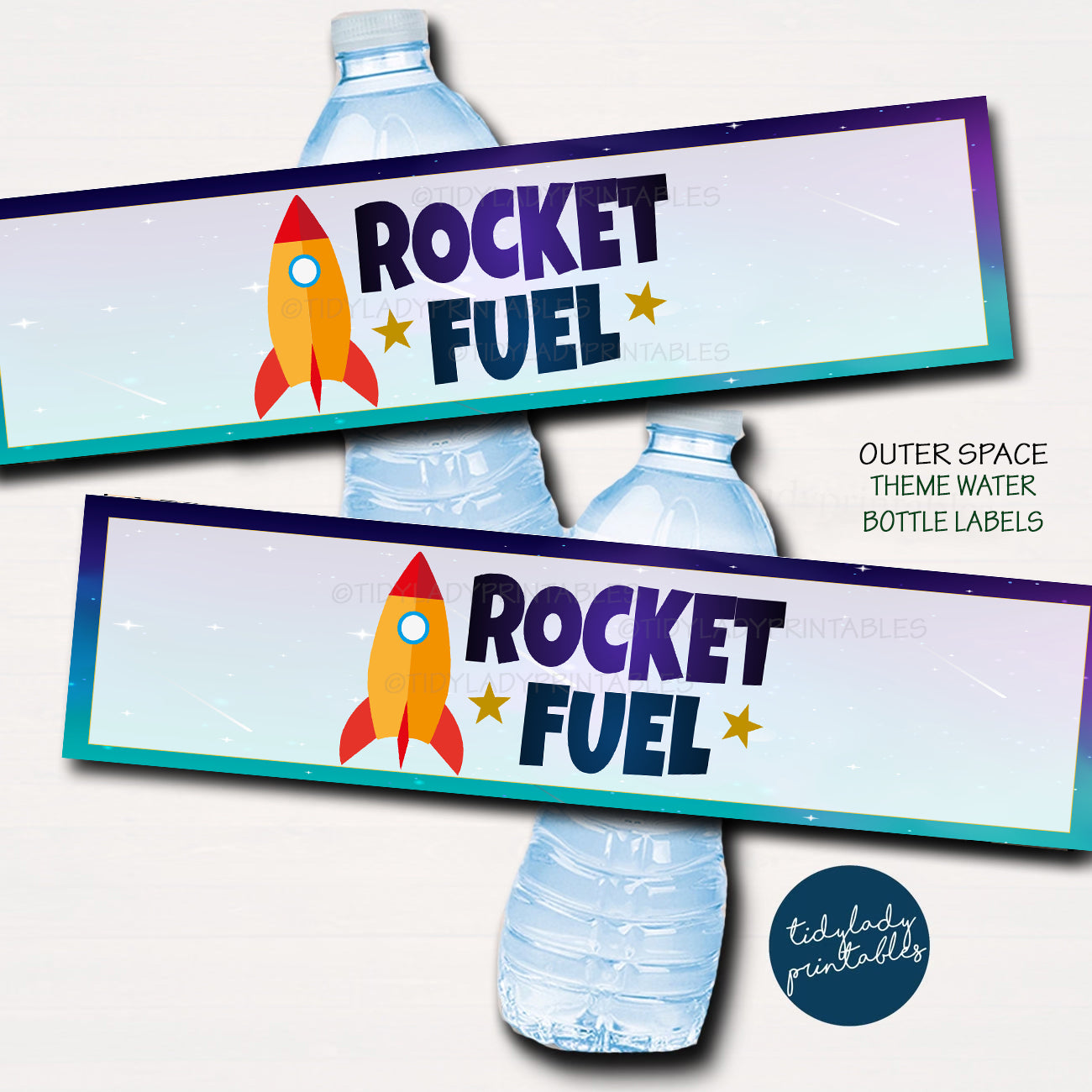 outer-space-party-water-bottle-labels-tidylady-printables for Free Printable Easter Water Bottle Labels Outer Space Party Water Bottle Labels | TidyLady Printables for Free Printable Easter Water Bottle Labels