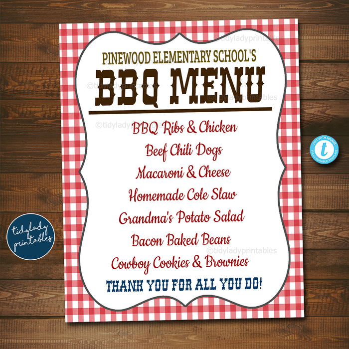 Bbq Printable Template