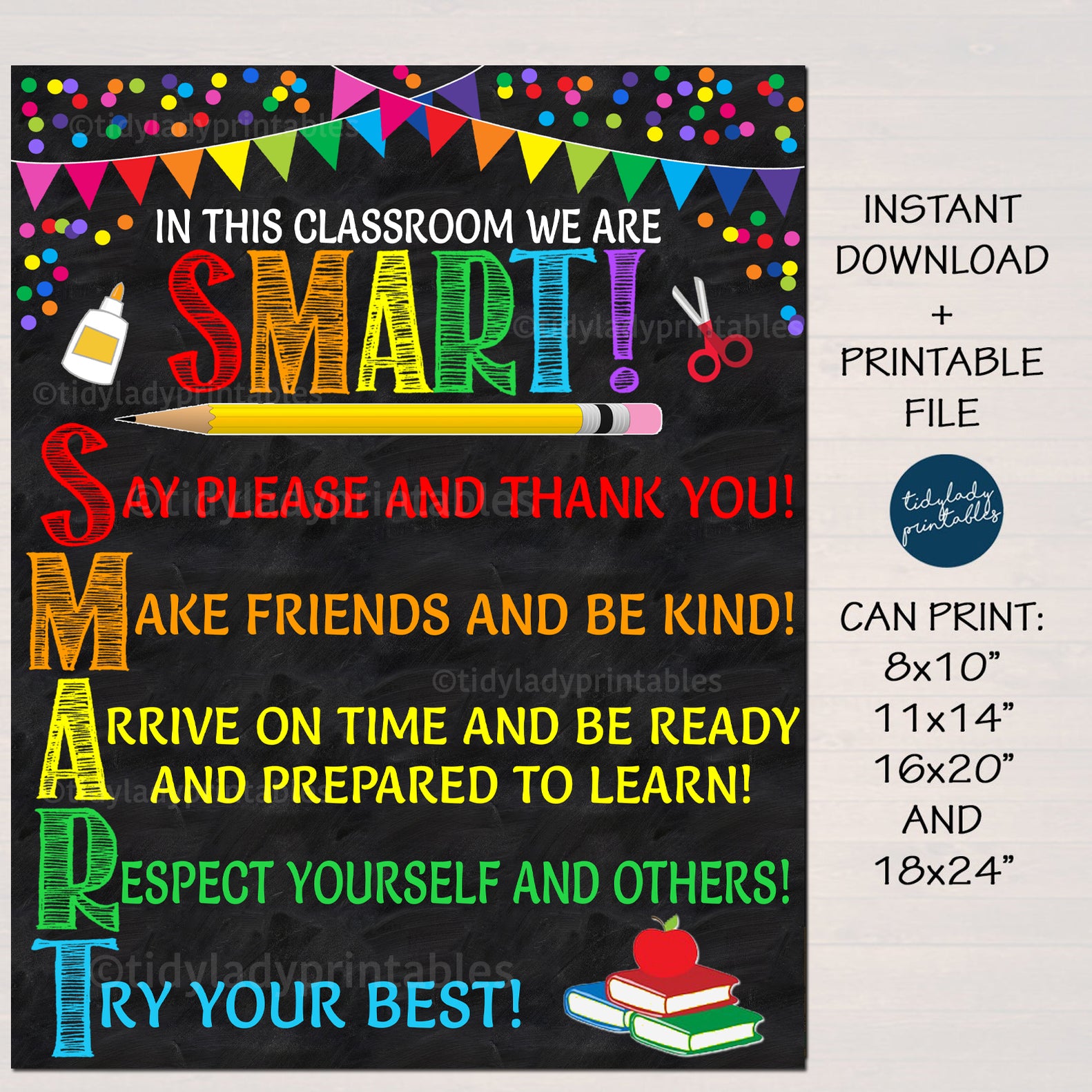 Classroom Rules Poster | TidyLady Printables