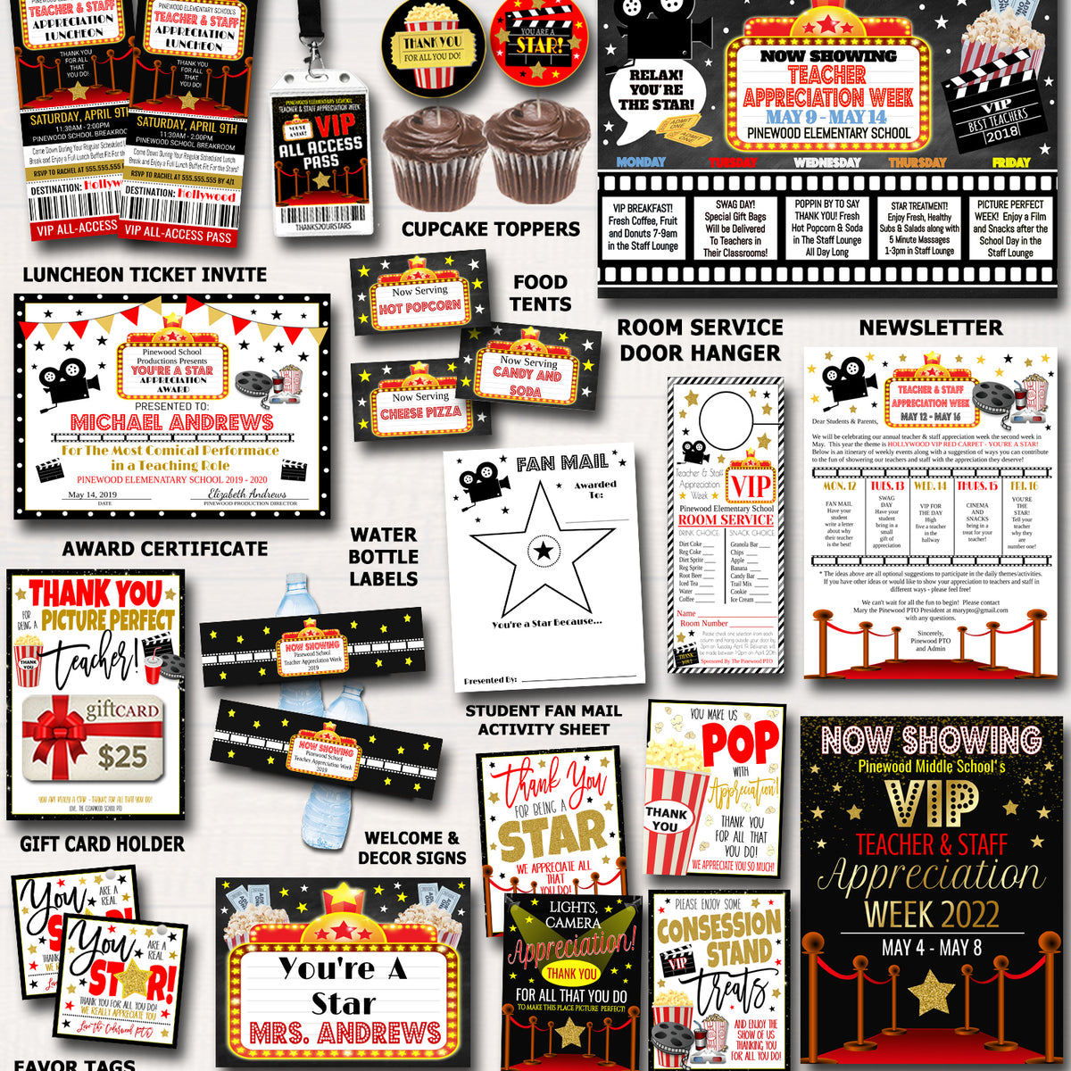 hollywood-movie-theme-teacher-appreciation-week-party-set-tidylady-printables
