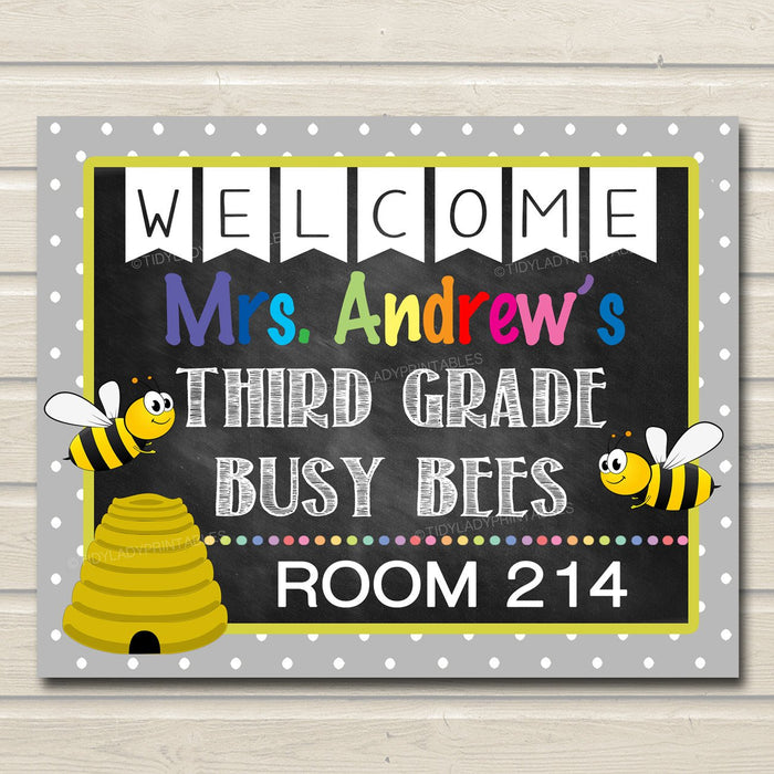 Bumble Bee Baby Shower Door Welcome Sign What Will It Bee Party Decoration
