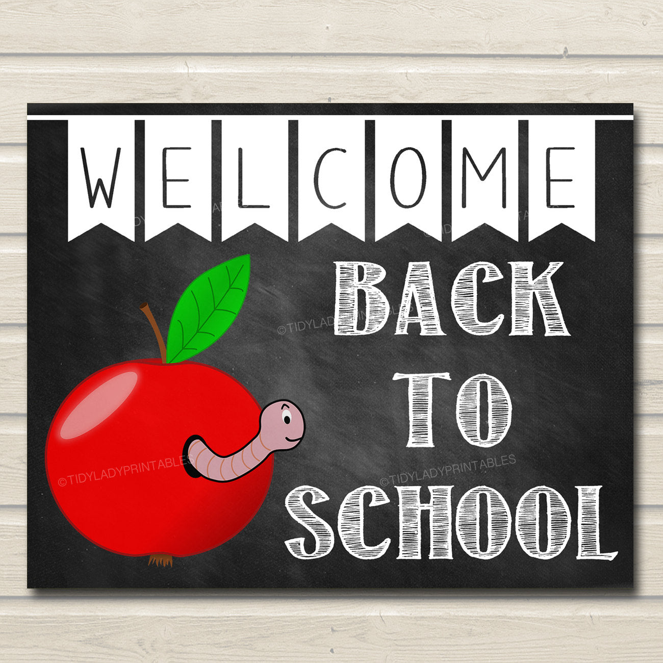 Welcome Back to School Sign | TidyLady Printables welcome-back-to-school-sign-tidylady-printables