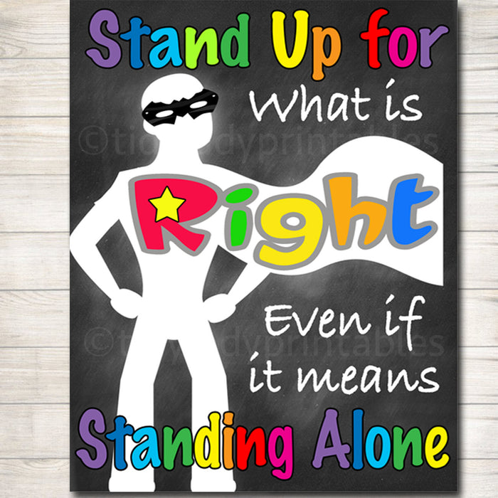 Stop Bullying Poster Set | TidyLady Printables stop-bullying-poster-set-tidylady-printables
