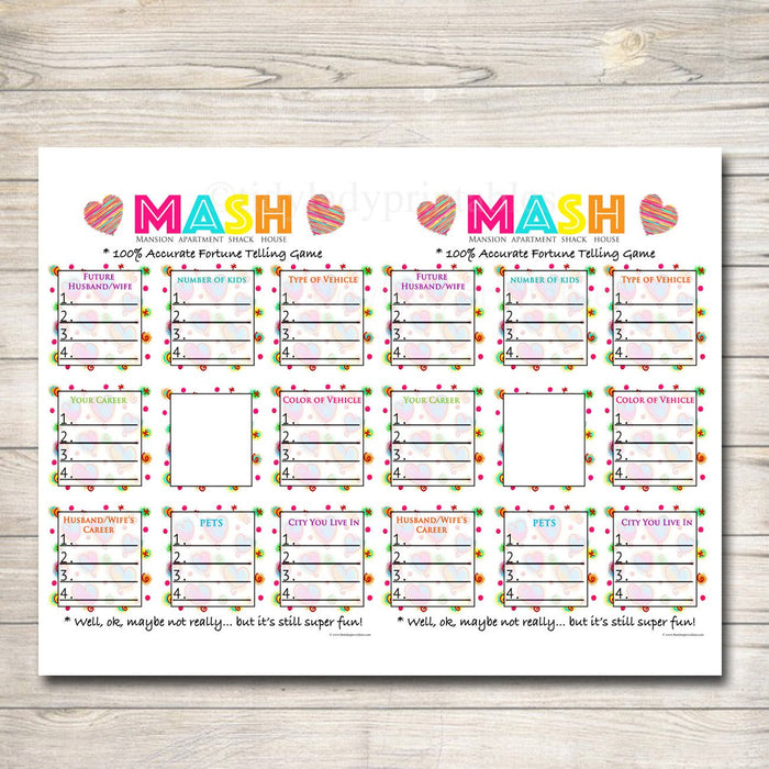 printable-mash-game-girls-party-game-spa-party-beauty-party-pamper-tidylady-printables for Downloadable Free Printable Spa Party Games Printable Mash Game, Girls Party Game, Spa Party Beauty Party, Pamper — TidyLady Printables for Downloadable Free Printable Spa Party Games