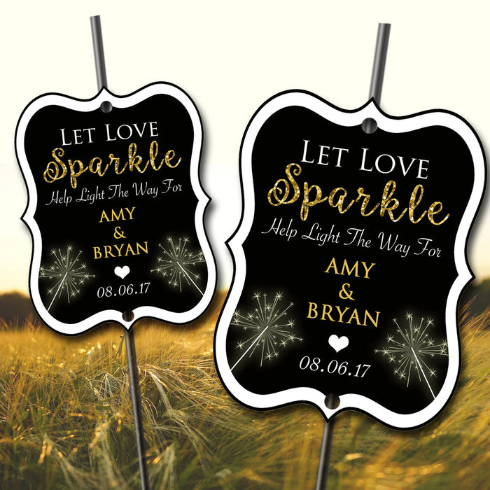 Sparkler Send Off Set TEMPLATE - PRINTABLE Sign & Tags, Wedding Sparkler Package, Sparkler Sign and Tags, Wedding Sparkler, Let Love Sparkle