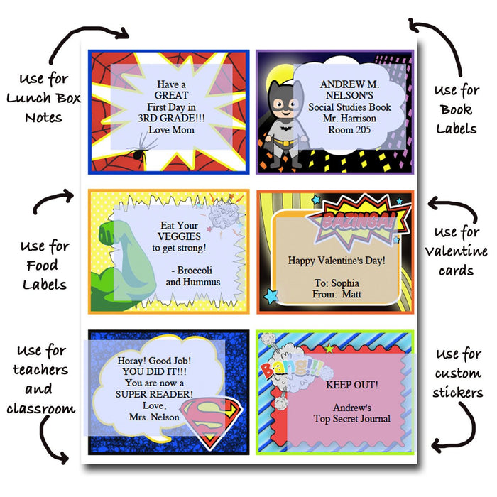 Superhero Classroom Job Labels | TidyLady Printables superhero-classroom-job-labels-tidylady-printables