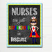 School Nurse Decor, Pediatric Nurse Decor, Nursing Signs, INSTANT DOWNLOAD, Custom Nurse Wall Art, Doctor Office Decor, Nurse Superhero