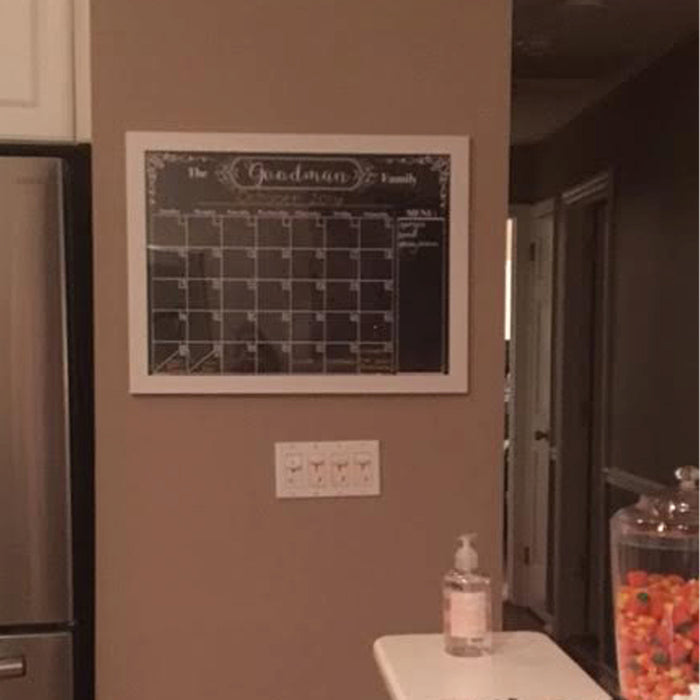 EDITABLE Printable Family Calendar Chalkboard Wall Art, Command Center, Family Schedule Organizer, Chalkboard Art Modern Home Decoration
