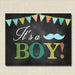 It's a Boy Pregnancy Announcement, Printable Chalkboard Poster Prop, Boy Pregancy Reveal, Little Man Mustache Photo Prop, Boy Gender Reveal