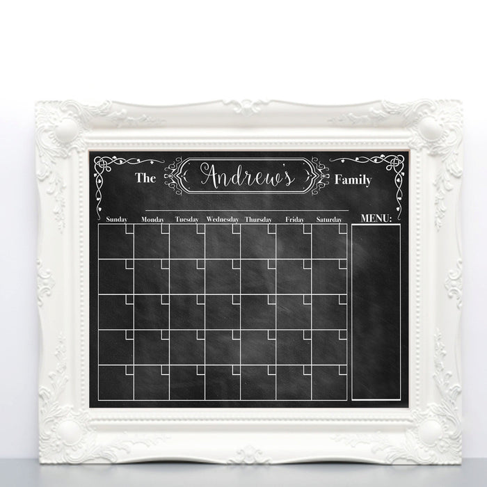 Printable Family Calendar Chalkboard Wall Art, Command Center, Family — TidyLady Printables printable-family-calendar-chalkboard-wall-art-command-center-family-tidylady-printables