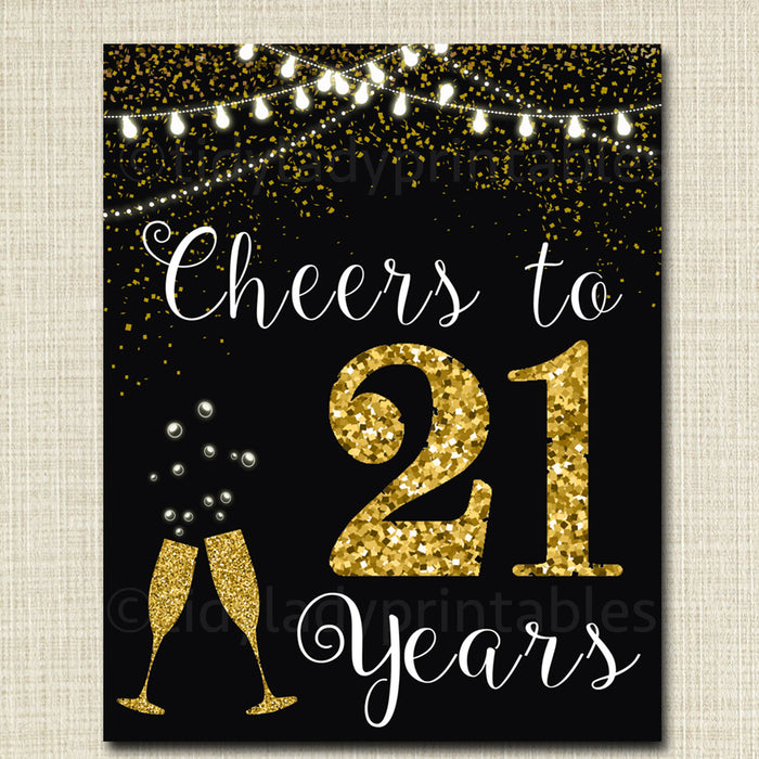 cheers-to-21-years-21st-birthday-sign-tidylady-printables for Free Printable Happy 21st Birthday Cards Cheers to 21 Years, 21st Birthday Sign | TidyLady Printables for Free Printable Happy 21st Birthday Cards