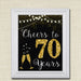 Cheers to Seventy Years, Cheers to 70 Years 70th Wedding Sign, 70th Birthday Sign, 70th Party Decorations, 70th Anniversary INSTANT DOWNLOAD