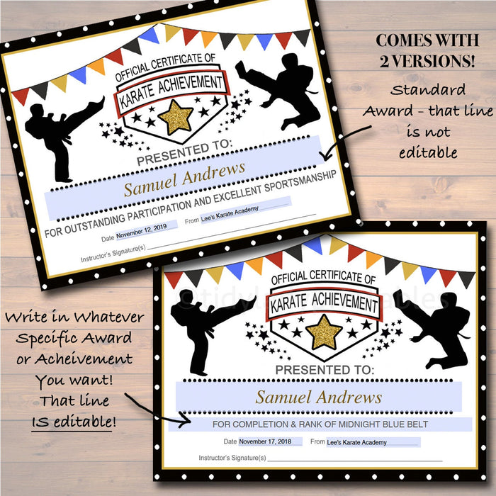 karate-certificates-karate-belt-awards-ninja-party-printable-printa-tidylady-printables for Free Printable Martial Arts Certificates Karate Certificates, Karate Belt Awards, Ninja Party Printable, Printa — TidyLady Printables for Free Printable Martial Arts Certificates