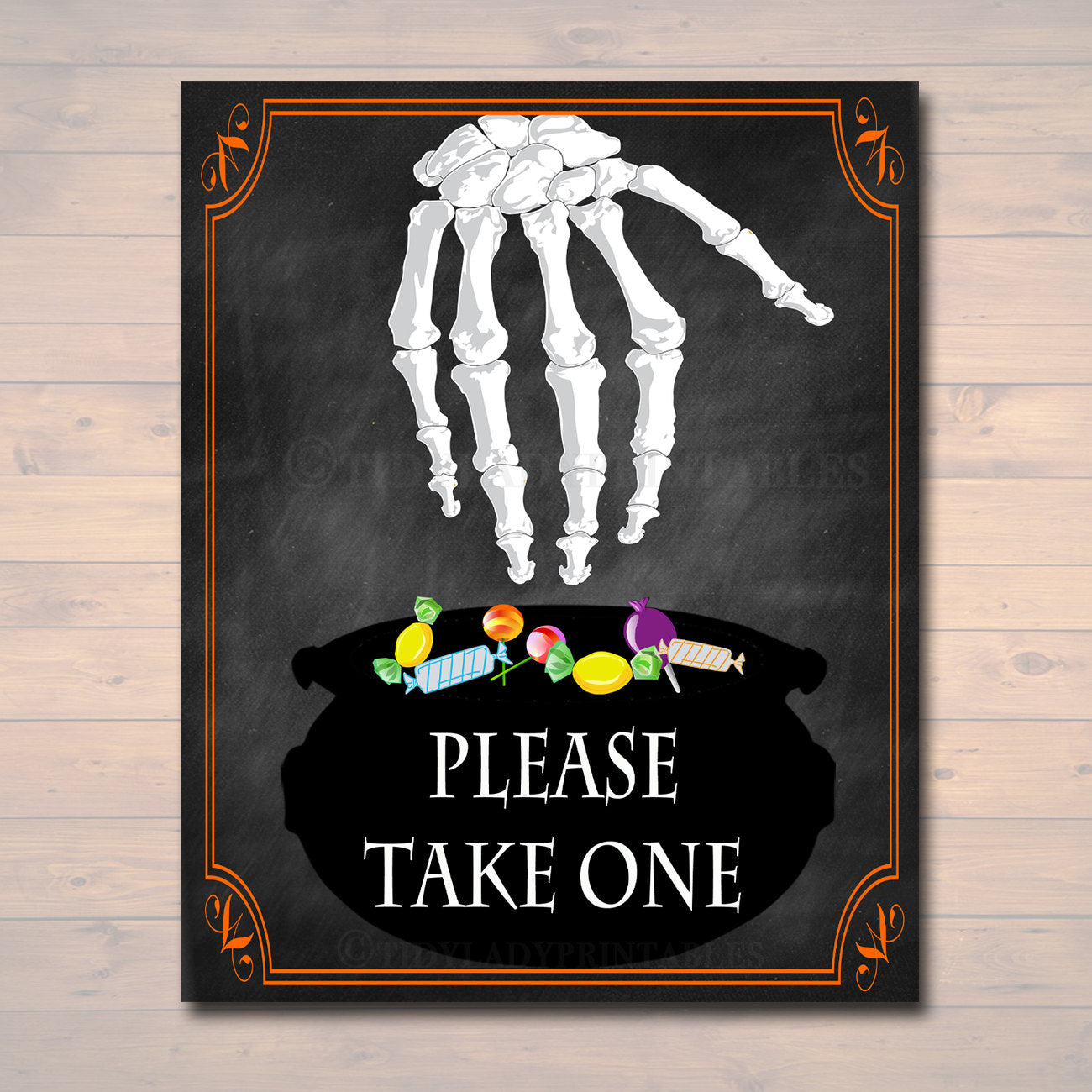 please-take-one-halloween-candy-sign-tidylady-printables for Halloween Please Take One Sign Free Printable Please Take One Halloween Candy Sign — TidyLady Printables for Halloween Please Take One Sign Free Printable