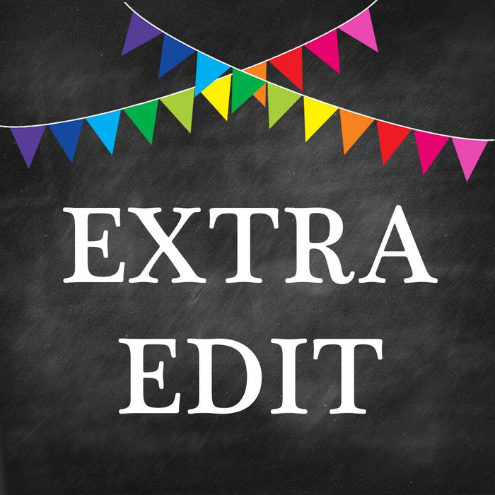 EXTRA EDIT 1, custom sign - Digital Download Files